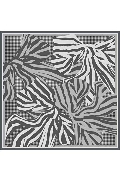 Belli Eșarfă de mătase Twill - 4047-35 Gri închis