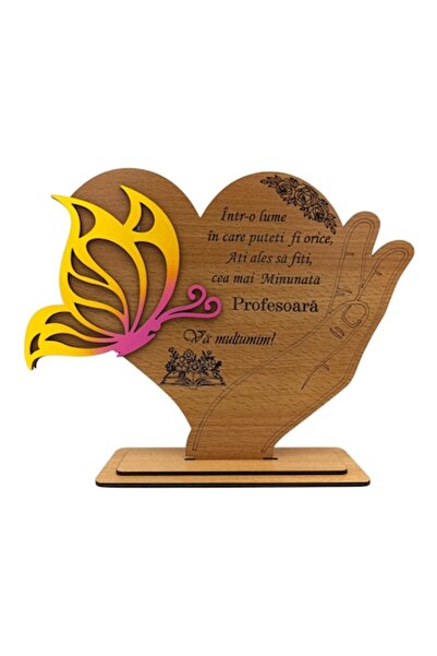 OEM Decorațiune de perete în formă de inimă cu fluture, cadou personalizat cu...