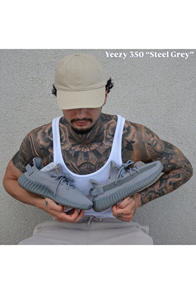 YEEZY Boost 350 V2 Steel Grey Sports Shoes Light Grey