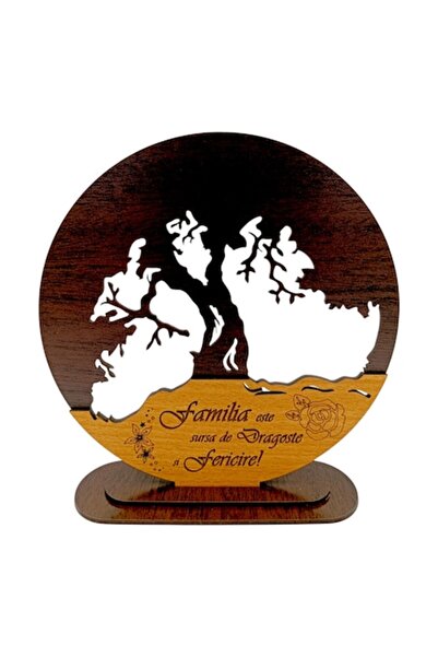 OEM Placă decorativă Copacul Vieții cu suport, mesaj personalizat gravat cu l...