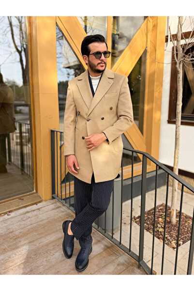 Avni Ceylan Men's Premium Slim Fit Cashmere Coat