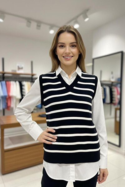 SÇLK TEKSTİL V Yaka Süveter Kazak