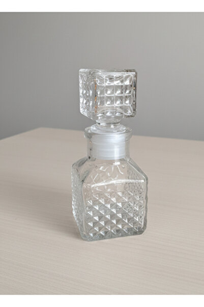 Velura Lüks Kare Cam Şişe Cam Kapaklı 50cc