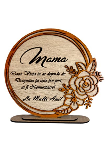 OEM Tablou decorativ cu ramă de trandafir, personalizat cu mesaj standard pen...