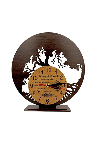 OEM Clock Decoration with Base for Stabilized Moss, Personalized Gift 'Special People', 30cm, Bl