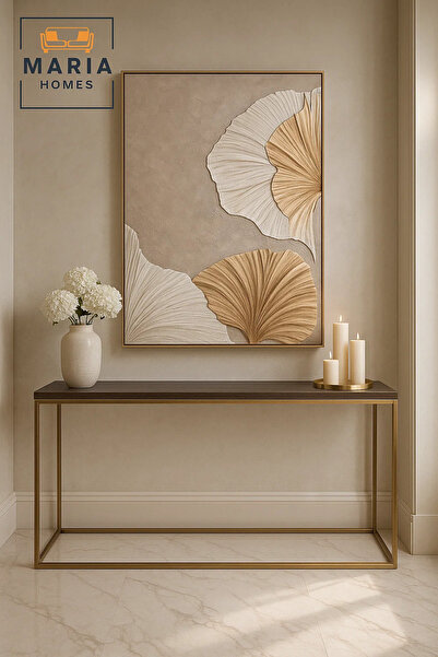 MARIA HOMES Modern 3D Wall Art – Large Floral Decorative Panel for Living Room 120×80 cm