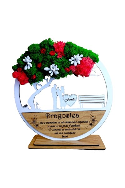 OEM Tablou personalizat Copacul Vieții cu mesajul „Dragostea este o poveste.....