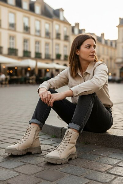 VeliKundura Γυναικείες μπότες VOYAGER 9375 ΜΠΕΖ ΓΝΗΣΙΟ ΔΕΡΜΑ NUBUCK ΜΕ ΦΕΡΜΟΥΑΡ ΚΑΙ ΚΟΡΔΟΝΙΑ