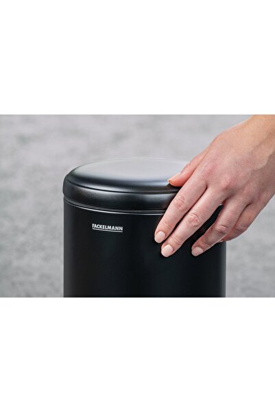 FACKELMANN MILANO 3L waste bin with pedal and internal bucket, for bathroom or small spaces
