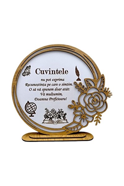 OEM Tablou decorativ înrămat cu trandafir, cadou personalizat cu mesaj standa...