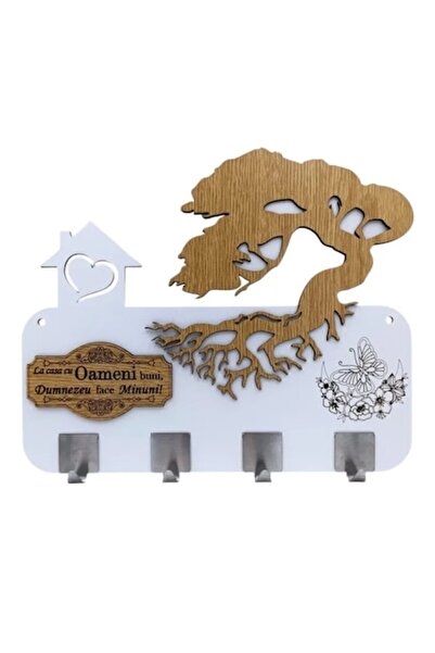 OEM Wall hanger (coat rack), personalized gift with standard message "La Casa...