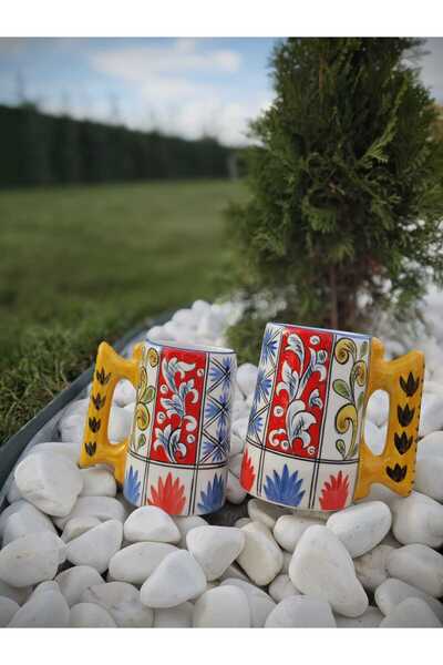 SERPİL MEMİŞ SERAMİK CRAFT BİRA BARDAĞI HAND MADE