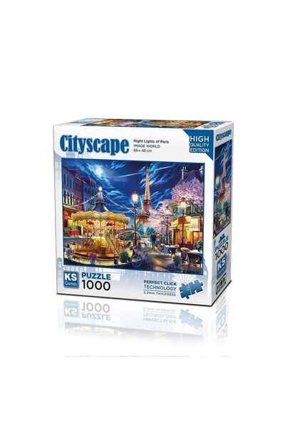 Ks Puzzle لغز 20795: 1000 قطعة من أضواء باريس الليلية