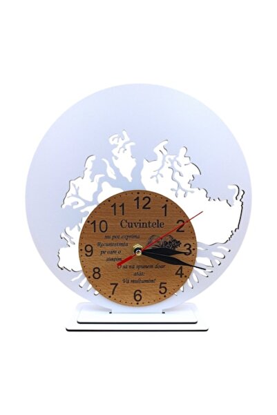 OEM Decorațiune ceas cu suport pentru licheni stabilizați, cadou personalizat...