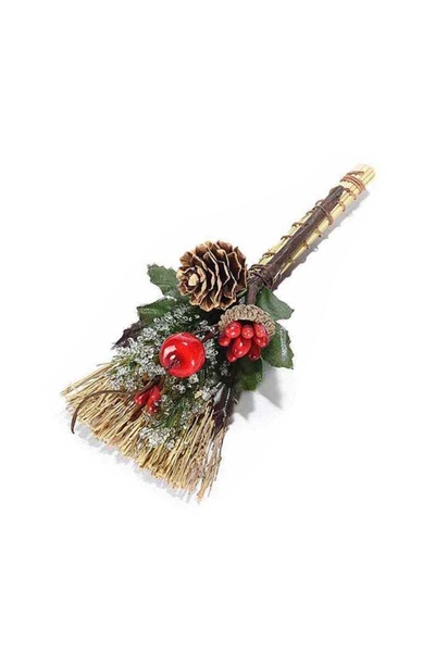 Decorer Τεχνητό κλαδί ελάτης με ίνες και κώνο ελάτης 13 εκ.