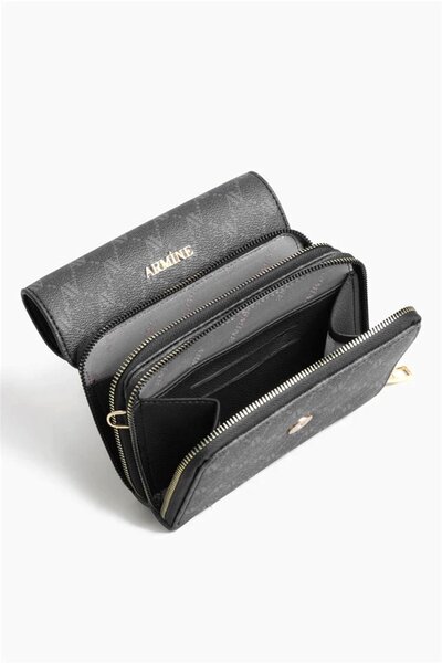 Armine 381 Women's Handbag Black Printed