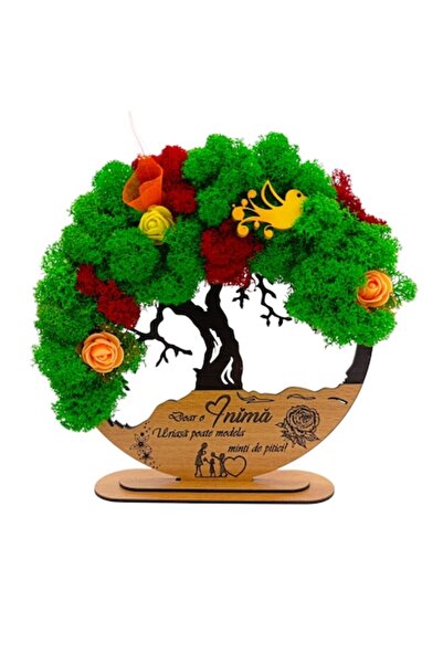 OEM Tablou decorativ cu mușchi stabilizat, pomul vieții - personalizat „Doar ...