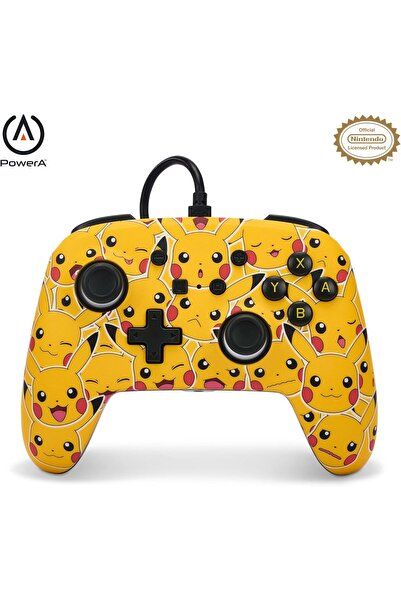Powera Wired Enhanced Controller for Nintendo Switch - Pikachu Mods (USB, Multi-Color)