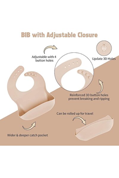 Fun Moment 8-piece Baby Feeding Silicone Weaning Set (Dark Pink)