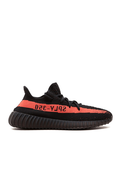 YEEZY Boost 350 V2 Core Black Red Stripe Sports Shoes Black Red