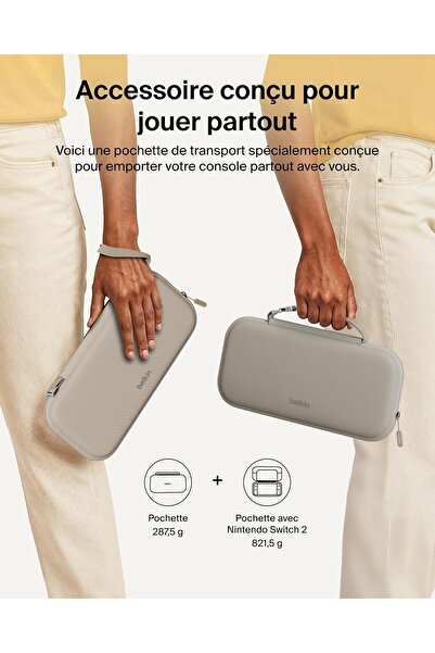 Belkin Travel Case for Nintendo Switch 2 - Sand