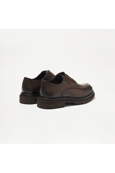 John May Men's Oxford (Classic) Og-340 Brown Leather