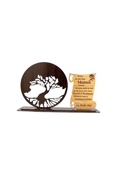 OEM Tablou decorativ cu placa „Pomul Vieții”, cadou personalizat pentru „Mama...