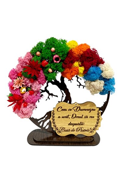 OEM Tablou personalizat cu pomul vieții și mesaj standard pentru nuntă, logod...