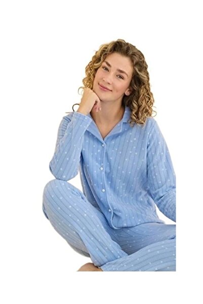bipamuk Minel Collection Women's Pajama Set Long Sleeve Soft Textured Stretchy and Comfortable Loungewear S/2Xl
