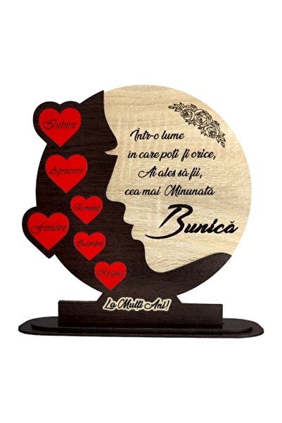 OEM Decorațiune de perete personalizată cu mesaj standard pentru bunică, 25 c...