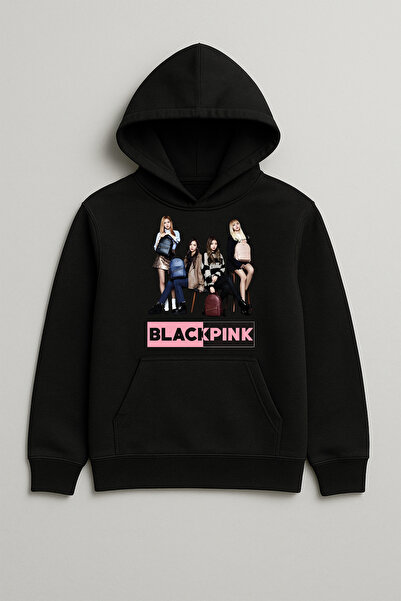 SVART WEAR BLACKPINK Принтирана унисекс детска суитшърт с качулка