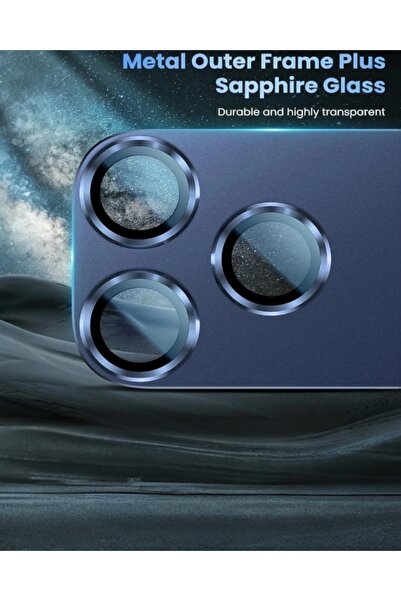 KILIF HOUSE iPhone 17 Pro Max Compatible Full Coverage Sapphire Camera Lens Protector