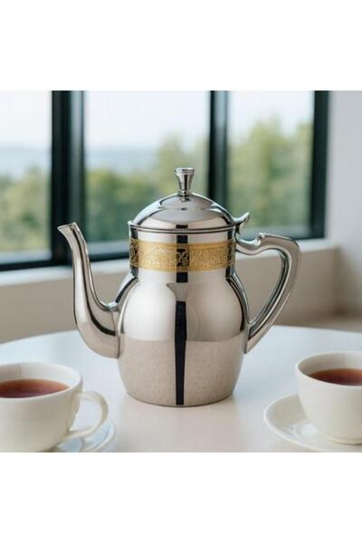 SQUALO ✨ 0.7L Stainless Steel Teapot with Gold Accents – Elegance that complements your tea ritual! ✨