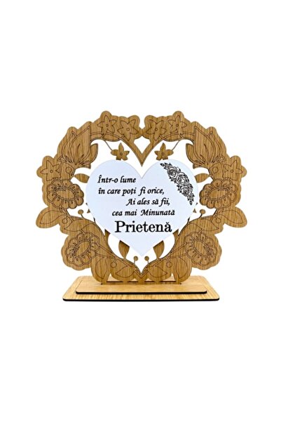 OEM Tablou decorativ de perete în formă de inimă, cadou personalizat cu mesaj...