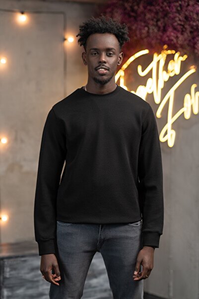 Dorss Regular Fit Dobby Crew Neck Stretch Fabric Transitional Sweatshirt