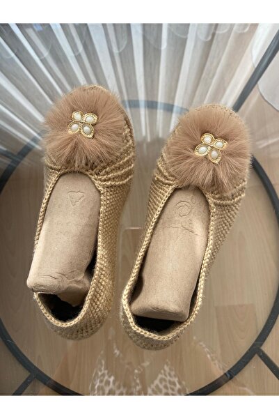 COOYEE El örgüsü ev babeti , çeyizlik patik , örme patik