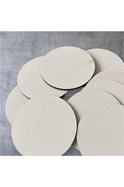 ELİFE TİCARET Yuvarlak Mdf Ahşap Parça Seti – 50'li | 7 Cm Çap • 3 Mm Kalınlı...
