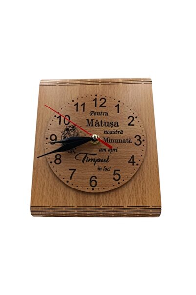 OEM Ceas de birou, cadou personalizat cu mesaj standard pentru Matusa, dimens...