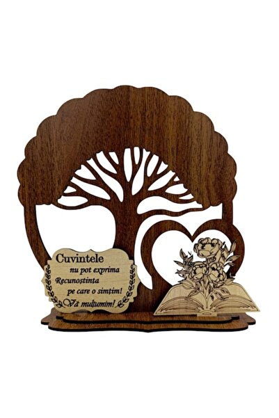 OEM Copac cu siluete pentru medici/profesori, cadou personalizat, lemn, 20 cm...