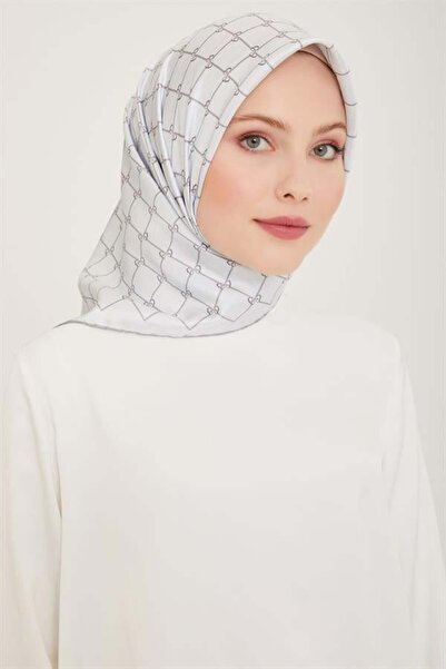 Belli Шовковий шарф з твілу - 4006-08 Світло-блакитний