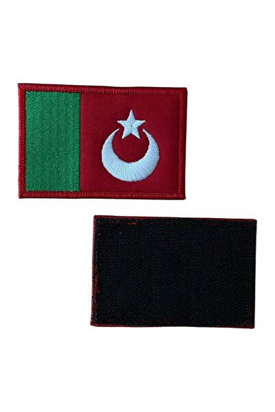 Ex Patch Karapapak Turks Flag Embroidery Peç Patch - 8X5 cm