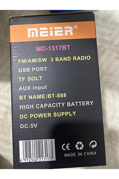 powerdex MEIER MD-1317BT – Retro Tasarımlı Bluetooth Hoparlör / 3 Bant Radyo