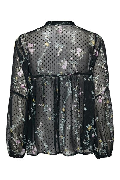 ONLY Elegant semi-sheer blouse Elisa Black - Size M 38 EU