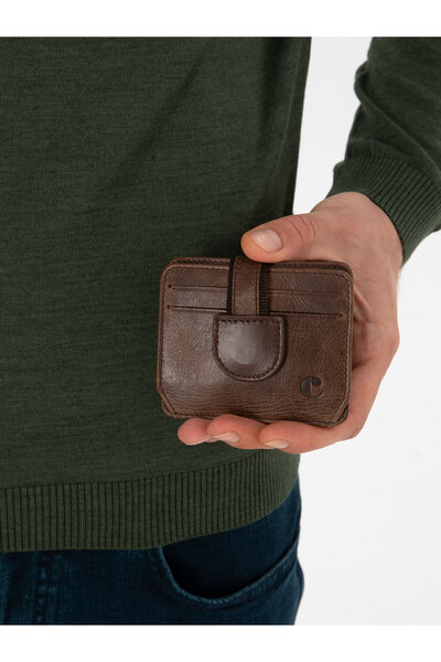 Cacharel Brown 100% Leather Wallet 50316876-Vr029