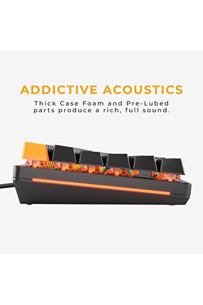 Glorious GMMK 2 Wired Mechanical Keyboard (96%, Black)