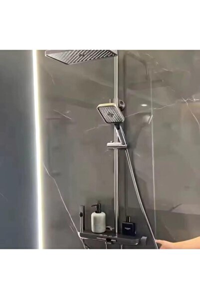 RENA DESIGN ANTRESİT FONKSİYONEL YENİ NESİL AKILLI DUŞ SİSTEM PİYANO BANYO BA...