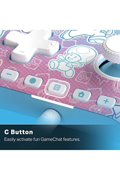 Powera Advantage Wired Controller for Nintendo Switch 2, Mushroom Kingdom Design