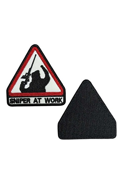 Ex Patch Sniper at Work Sniper Embroidery Patch Peç - 8X8 cm