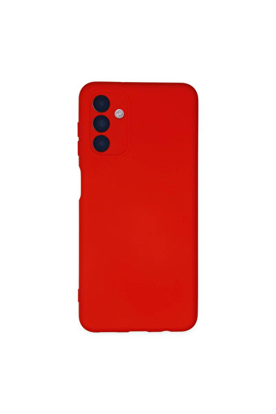 eco port حافظة سامسونج جالاكسي A04s نانو مع بطانة داخلية من السيليكون المخملي - أحمر