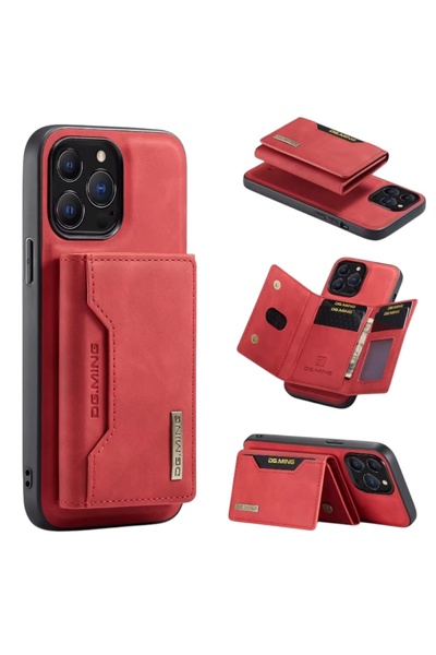 KILIF HOUSE حافظة مغناطيسية متوافقة مع آيفون 15 برو ماكس من الجلد الأصلي مع ح...